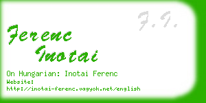 ferenc inotai business card